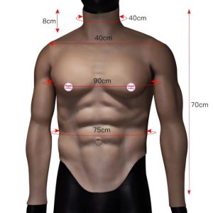 Áo Dạng Silicone Cosplay Cơ Bắp Thân Hình 6 Múi Vạm Vỡ