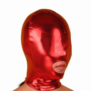 Mặt Nạ Trùm Đầu Da Bóng Tạo Phong Cách Cuộc Yêu Bí Ẩn