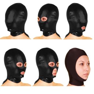 Mặt Nạ Trùm Đầu Da Bóng Tạo Phong Cách Cuộc Yêu Bí Ẩn