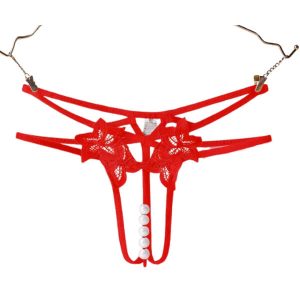 Quần Nội Y Thêu Hoa Kết Hợp Chuỗi Ngọc Trai Nổi Bật