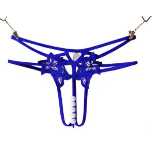 Quần Nội Y Thêu Hoa Kết Hợp Chuỗi Ngọc Trai Nổi Bật